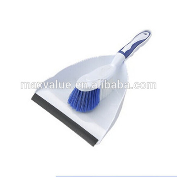 plastic or metal mini broom and dustpan