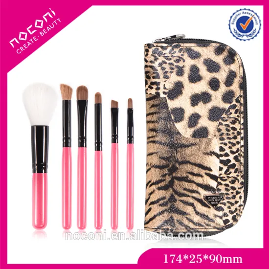 Guangzhou Factory Cheapest OEM Professional 6pcs High Quality Nylon Hair Mermaid Makeup Brush Set facial brush set for makeup