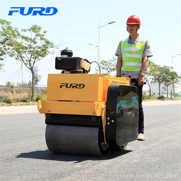 550kg Hand Guided Vibratory Smooth Drum Road Roller With 20KN Capacity