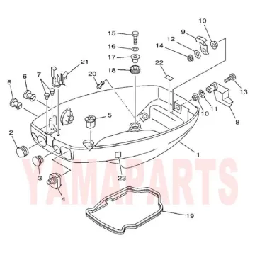 90480-15M31 Grommet for Yamaha Hidea Parsun 2 Stroke 15HP Outboard Engine Bottom Cowl Spare Parts