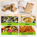 Biodegradable Kraft Paper Rectangular Bowl for Takeaway