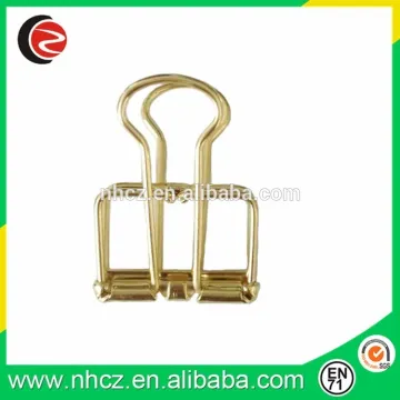 Gold Unique new design binder paper clips
