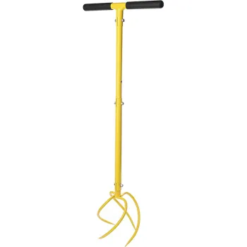 Height Adjustable Garden Tiller, Hand Cultivator, Soil Loosener: Comprehensive Tool for Efficient Lawn and Garden Care