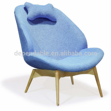 365-1 wooden living room leisure chair leather recliner chair