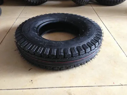Economic Rubber Wheelbarrow Tyres , Rubber Hand Trolley Tyres 4.00-8