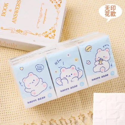 Mini Facial Tissues Cartoon Pocket Tissues