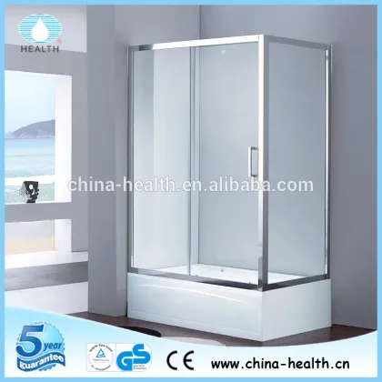 L shape sliding shower cubicles