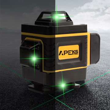 Hot Sale Apekstool Laser Level 4D 16 Line Wall Mount Rechargeable