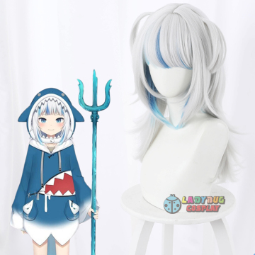 Vtuber Gawr Gura Ch. hololive-EN Wig