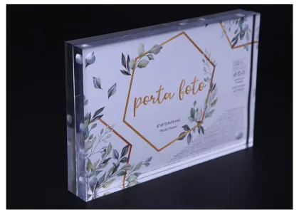 Strong Magnetic Acrylic Photo Frames Crystal Photo Frame