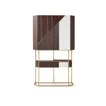 Modern Wooden Storage Wine Cabinet for High-Quality Living Room Furniture