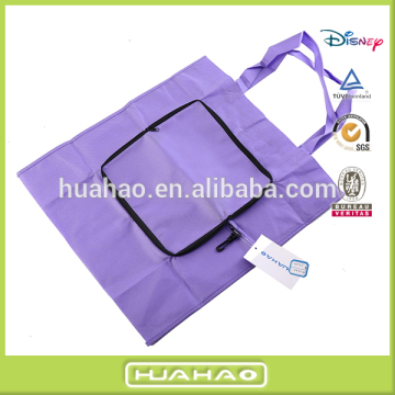 promotional non woven shopping foldable tote bag with zipper