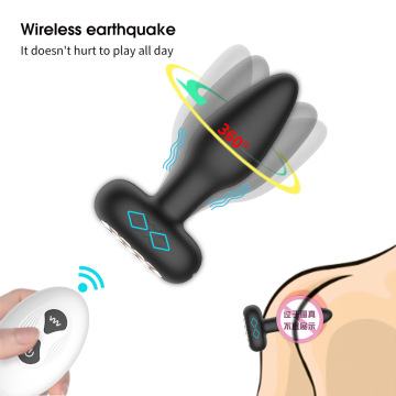 Анальная пробка с беспроводной вибрацией, секс-игрушка для взрослых