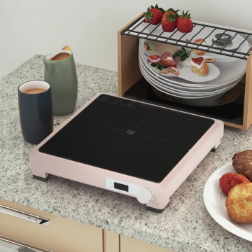 Portable Single Burner Induction Cooker with Knob Control for Household and Hotels