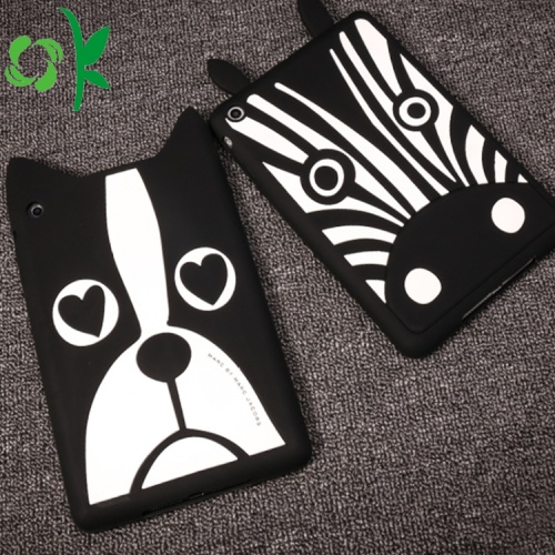 Skräddarsy Cartoon Dog Silicone Tablet Case Gulligt Skal