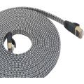 Płaski kabel Ethernet CAT6 w oplocie nylonowym