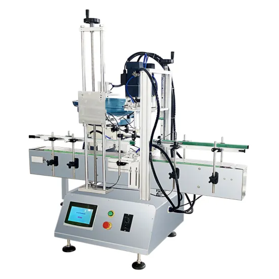 Desktop Automatic Plastic Glass Spray Bottle Capping Machine with Cap Feeder: Streamlining Packaging Solutions