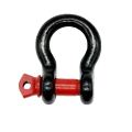 Remorque HORD D-rings Bow Shackle Red Black