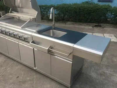 ODM OEM Outdoor Stainless BBQ Grill Modular Kitchen Cabinet Barbecue Kitchen