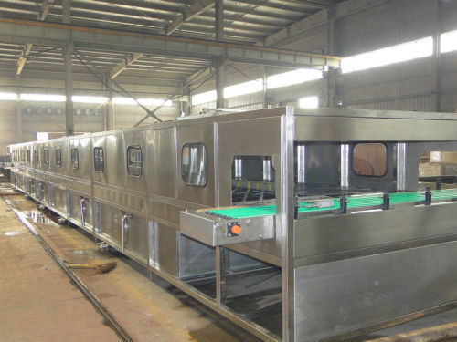 Ice Tea / Juice Bottle Cooling Tunnel With 18000 Bottles Per Hour