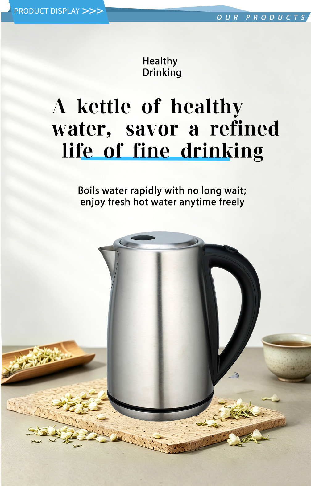 304 stainless steel kettle FK-1625 1