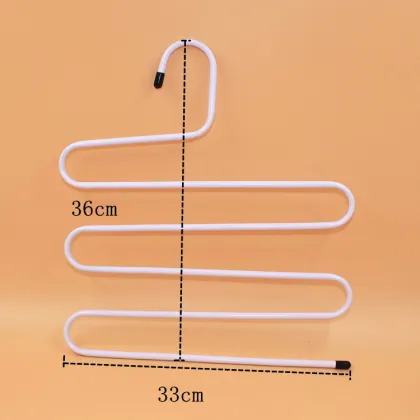 N295 S type wholesale space saving metal trouser hangers rack