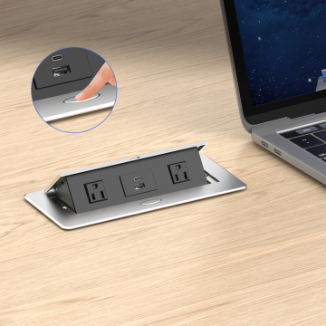 Customized Multimedia Desktop Socket with USB-C Charging Ports