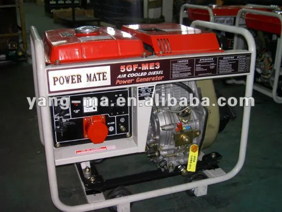 MODEL 5GF-ME, air cooled Engine power small portable 5kw silent diesel generator