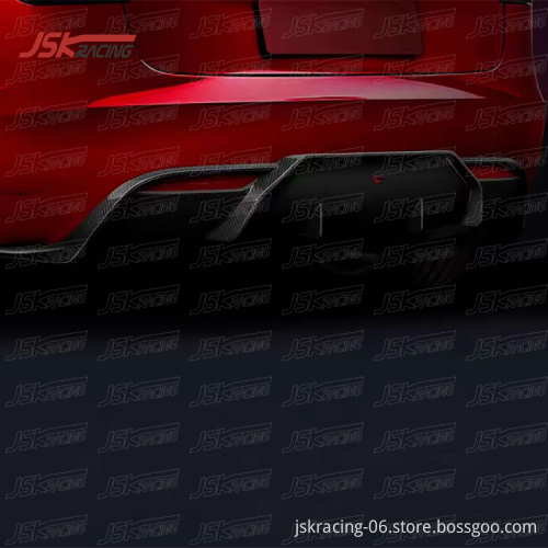 JSK STYLE DRY CARBON Fiber Rear Diffuser for 2023-2024 Tesla Model 3