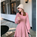 Long Sleeve Pullover Mini Sweater Dress