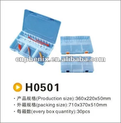 9 Compartment fishing tackle box