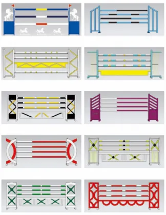 PVC Western Horse Jumping Barriers Plastic Jump Saddle for Horse Riding