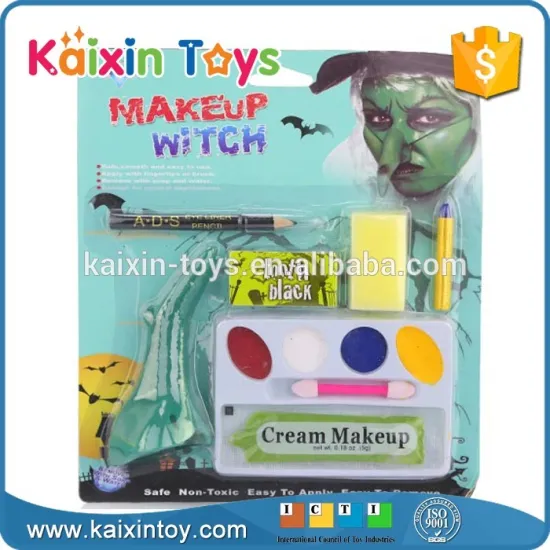 all in one Halloween witch makeup with fake nose