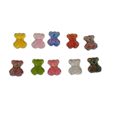 New Gummy Bear Nail Art Decor Resin Dollhouse Toys Fai da te Scrapbooking Fare ornamenti Accessori Decorazione fatta a mano