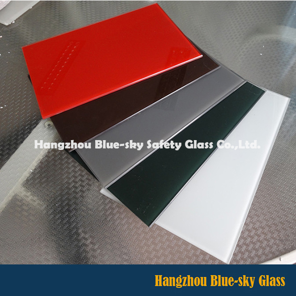 CE Certificated 3-19mm Back Painted Tempered Glass for Table Top