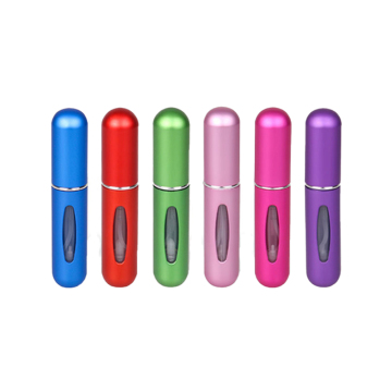 5ml Portable Mini Pocket Refillable Aluminum Glass Bottles - Empty Cosmetic Containers & Perfume Spray Bottles