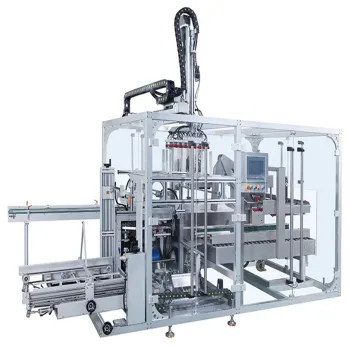 Automated Cartoning and Packaging Solution: Single Machine for Box Formation, Sealing, and Production Line Assembly