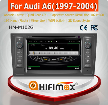 Hifimax S160 Android 7 inch Car DVD Navigation GPS for AUDI A6 /S6/RS6 1999-2004 - Quad Cord 16G CPU capacitive screen 1024*600