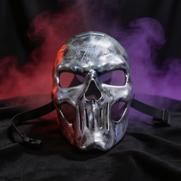 หน้ากากเต็มหน้า Silver Tactical Skull