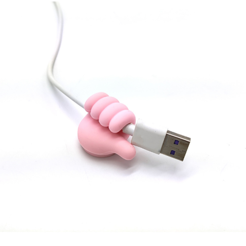 Custom Thumb Magnet Silicone Cord Holder Cable Organier