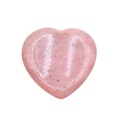 Rhodochrosite Handmade Craved 40MM Love Heart Thumb Worry Stone for Anxiety Stress Relief Meditation