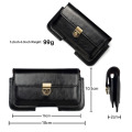 Universal Leather Holster Belt Case Mobile Phone Bag For Samsung/iPhone/Huawei/HTC/LG/Xiaomi Case Dual Pouch Men Waist Bag Purse