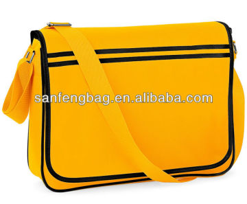 bright yellow conference messenger bag