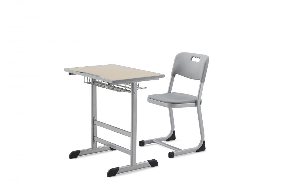 Fixed single school students study desks and chairs