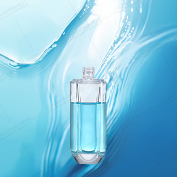 Glasfutterflasche mit Rollkappe anpassen