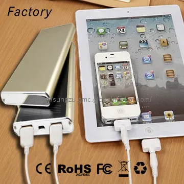 Dual usb solar charger and back up solar battery charger