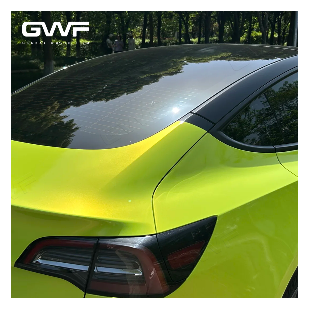 Фантазийная флуоресцентная желтая краска защита от пленки пленки