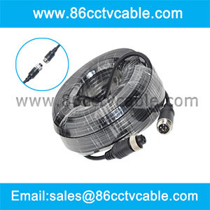 CCTV 4-Pin Extension Cable, Car Rear View Camera Video Cable