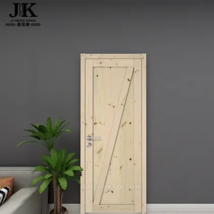 JHK-SK07 Southern Yellow Painting Pine Wood Doors For Sale