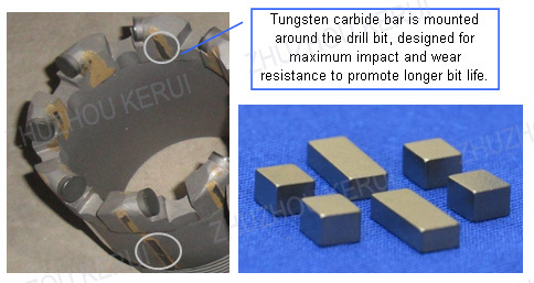 application of carbide protection insert